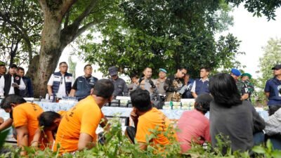 Kapolrestabes Medan Pimpinan Konferensi Pers Barang Bukti Narkoba 35 Kg Sabu, 985 Ekstasi Disita dan 59 Tersangka Diamankan