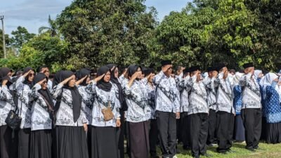 PGRI Curugbitung Gelar HUT, Ajak Guru Tingkatkan Kompetensi Bersama Peringatan HUT Korpri dan Kesehatan