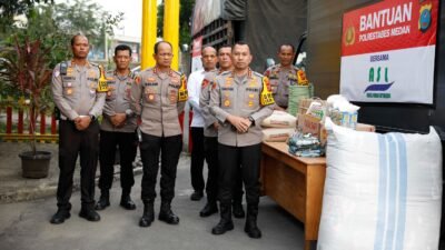 Wujud Kepedulian, Kapolrestabes Medan Salurkan Bantuan Bagi Korban Banjir di Tapsel dan Langkat