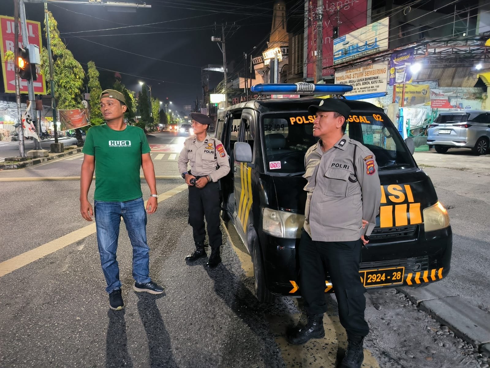 Antisipasi Kejahatan Menjelang Pergantian Tahun, Polsek Sunggal Gencar Patroli Dini Hari