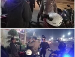 Tim Samapta  Polsek  Sunggal Bantu  Warga Yang Mengalami  Kerusakan  Kendaraan