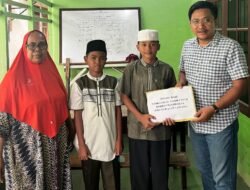Madrasah Al-Yahdi Medan Salurkan Donasi untuk Literasi Al-Qur’an di Desa Sekumur