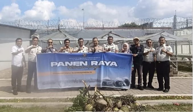 Panen Raya Serentak Kemenimipas, Hasil Panen Lapas Binjai Untuk Masyarakat Terdampak Bencana
