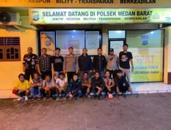 Respon Cepat Aduan Masyarakat : Patroli Malam Satreskrim Polsek Medan Barat Amankan Sembilan Jukir Liar Di Jalan Merak Jingga