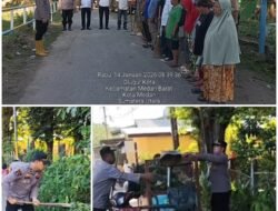 Sambut Bulan Suci ramadhan Polsek Medan Barat Laksanakan Bakti Sosial Gotong Royong Membersihkan TPU