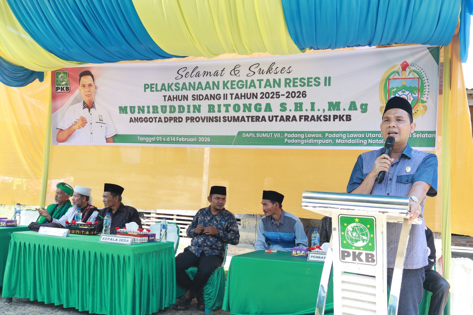 Dari Jalan Tani hingga Air Bersih, Muniruddin Ritonga Terima Enam Aspirasi Warga Padang Baruas