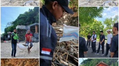 Hikmah NTT Bali, Lakukan Aksi Bersih Pantai di Picatu, Bersama Medical 911 Klinik, IKAMMASI dan Batman Bali