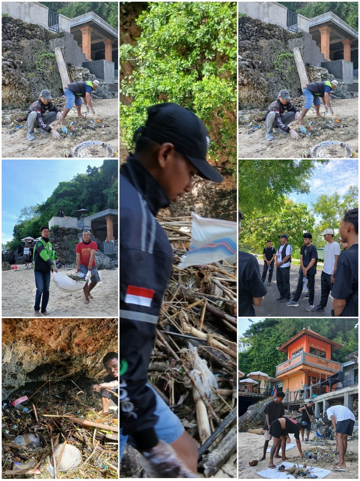 Hikmah NTT Bali, Lakukan Aksi Bersih Pantai di Picatu, Bersama Medical 911 Klinik, IKAMMASI dan Batman Bali