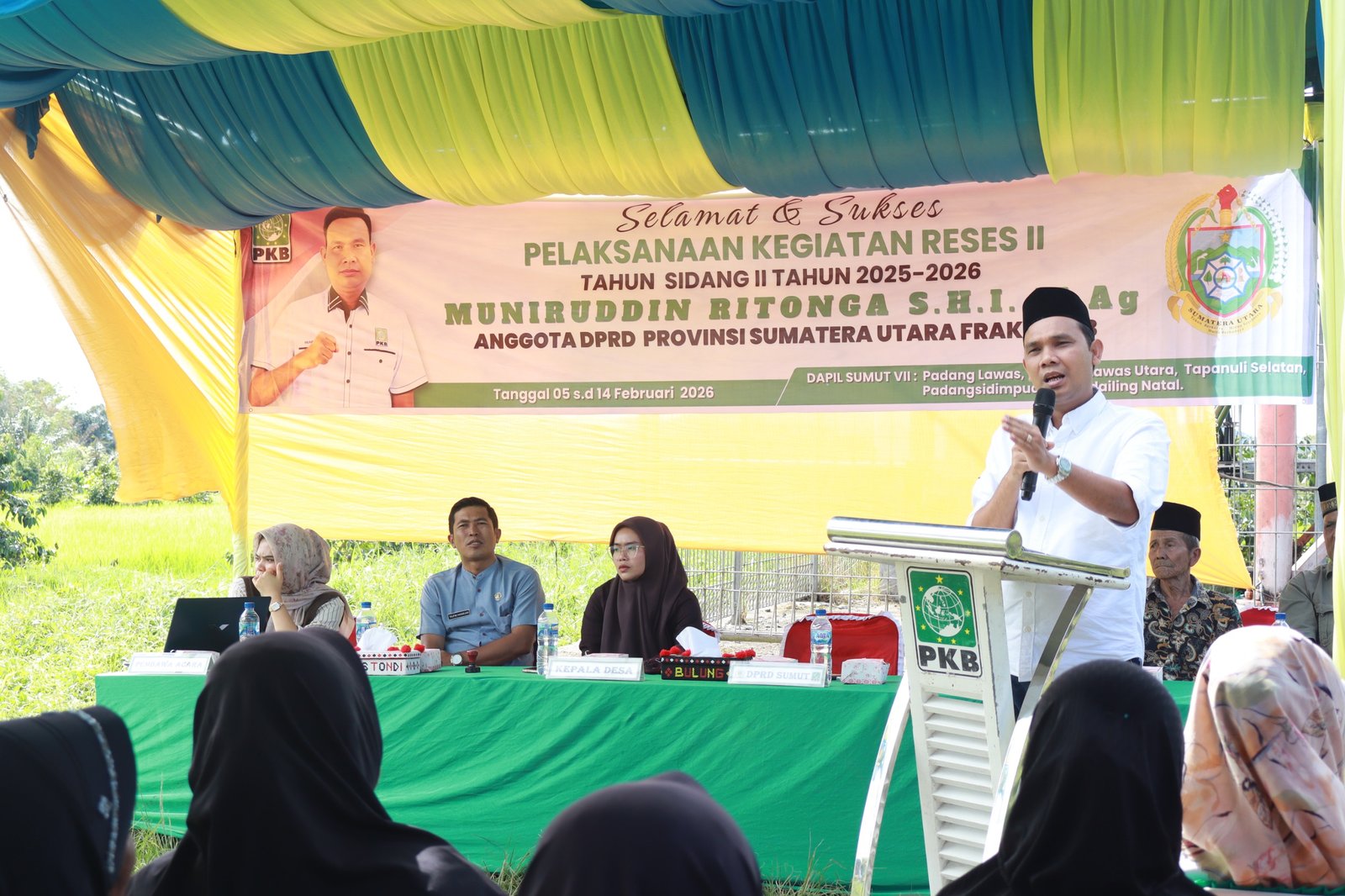 ‎Muniruddin Ritonga Serap Aspirasi Masyarakat Soal Jalan, Irigasi, dan BPJS di Tapanuli Selatan ‎