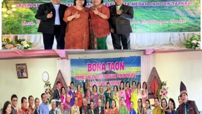 ‎Pesta Bona Taon Pomparan Si Raja Habeahan Dohot Boruna Penuh Sukacita, Sekaligus Pemberangkatan Pengurus ke Kota Medan