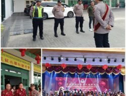 Polsek Medan Barat Melakukan Pengamanan Perayaan Imlek Di Gedung MITSU Kampus STBA-PIA