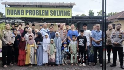Ramadan Penuh Berkah, Polsek Perbaungan Santuni Anak Yatim dan Gelar Buka Puasa Bersama
