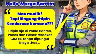 Polda Banten Siapkan Layanan Penitipan Kendaraan Gratis untuk Pemudik Lebaran 2026