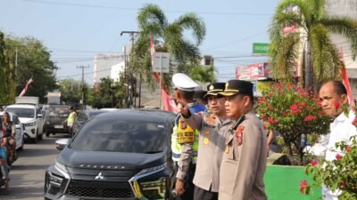 Cegah Kepadatan Arus Mudik, Kapolrestabes Medan Lakukan Pengecekan Pospam Titi Kuning