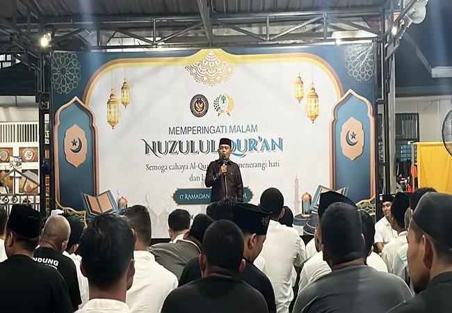 Momentum Ramadhan, Lapas Bagansiapiapi Gelar Peringatan Nuzulul Qur’an untuk Pembinaan Warga Binaan