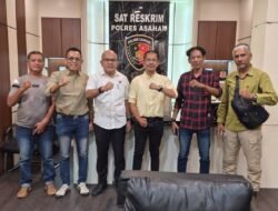 Pererat Sinergi, Pewarta Polrestabes Medan Silaturahmi dengan Kasatreskrim Polres Asahan