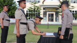 AKBP Adi Nugroho SH SIK Memimpin Upacara Serah Terima jabatan Tiga Pejabat Utama