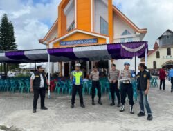Ciptakan Suasana Aman Kondusif Dalam Melaksanakan Ibadah Hari Raya Paskah : Polres Humbahas Siagakan Puluhan Personil