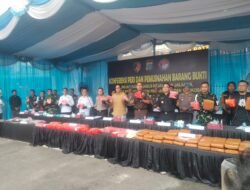 Polrestabes Medan Musnahkan 52 Kg Sabu dan 50 Kg Ganja, 3 Kurir Jaringan Internasional Ditangkap ‎