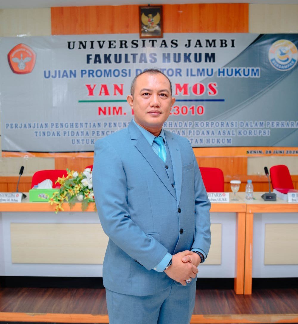 SAH!! Yan Patmos Plt Kepala Lapas Narkotika Langkat Raih Gelar Doktor Ilmu Hukum