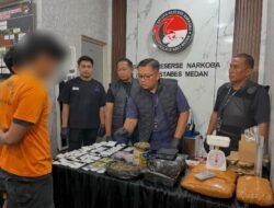 Bandar Narkoba Lintas Provinsi yang Manfaatkan Jasa Ekspedisi Digulung Satresnarkoba Polrestabes Medan