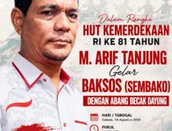 ‎Sambut HUT ke-81 RI, M. Arif Tanjung Akan Gelar Baksos dan Konvoi Bersama Puluhan Abang Becak di Medan