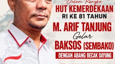 ‎Sambut HUT ke-81 RI, M. Arif Tanjung Gelar Baksos dan Konvoi Bersama Puluhan Abang Becak di Medan