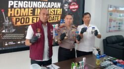 ‎Polda Sumut Ungkap Home Industry Vape “Getar” Mengandung Etomidate di Deli Serdang ‎