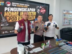 ‎Polda Sumut Ungkap Home Industry Vape “Getar” Mengandung Etomidate di Deli Serdang ‎