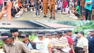 ‎HUT ke-81 RI, M. Arif Tanjung Gelar Baksos dan Bagikan Sembako kepada Puluhan Abang Becak di Medan