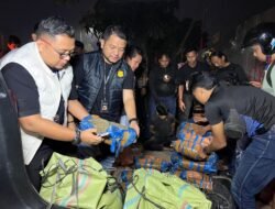 Kejar – Kejar – Kejaran Hingga Harus Tabrak Mobil Pelaku, Satnarkoba Polrestabes Medan Gagalkan Pengiriman 93 Kg Ganja di Jalan AH Nasution Medan