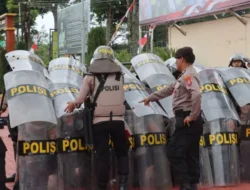 Latihan Dalmas ; Satuan Samapta Polres Humbang Hasundutan Siap Membentuk Bersonel Yang tangguh Dan Profesional