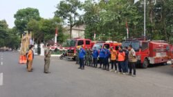 Bersihkan Abu Vulkanik Anak Krakatau, Kodim 0603/Lebak Bersama Forkopimda Turun ke Jalan