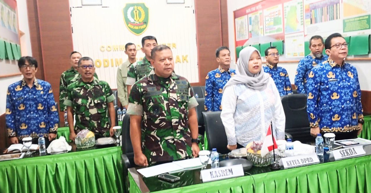 Jelang TMMD ke-130, Kodim 0603/Lebak Matangkan Persiapan Bersama Staf Teritorial TNI AD