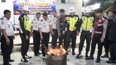 Perkuat Keamanan, Lapas Sibolga Gandeng APH Laksanakan Razia Gabungan Kamar Hunian