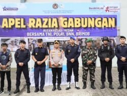 Gandeng Ratusan Pasukan Gegana Brimob, TNI, Polri, BNN, Rutan I Medan Gelar Razia Gabungan Skala Besar dan Tes Urine Warga Binaan