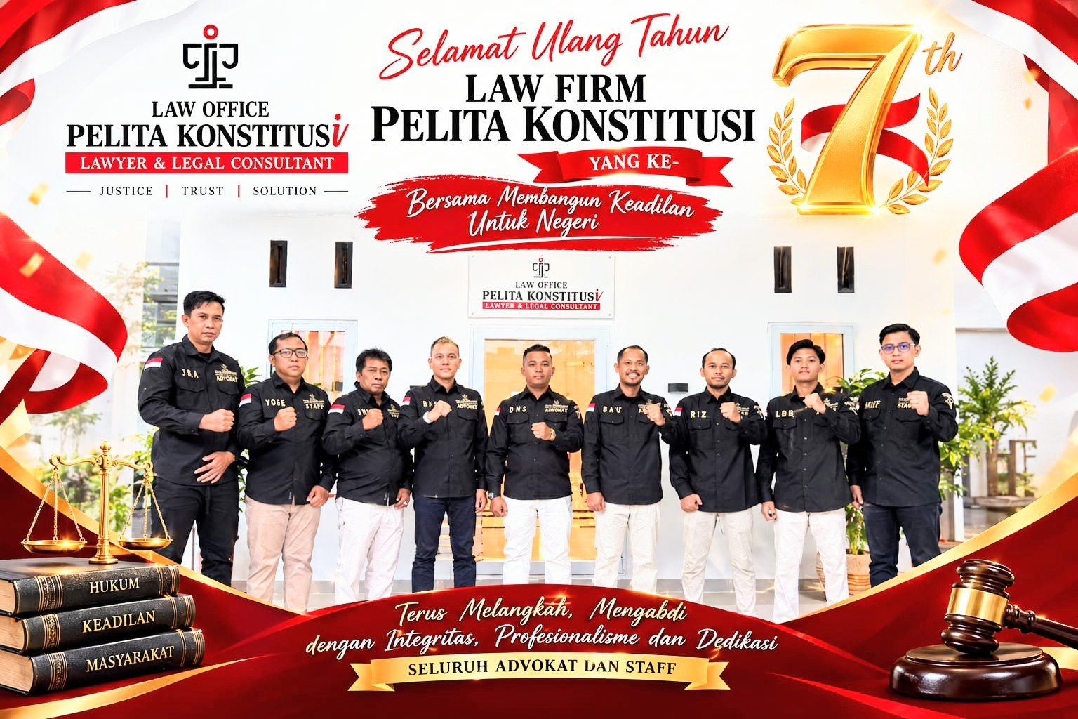 Milad ke-7 Pelita Konstitusi Luncurkan Pilarsatuaarah.com dan Buku Hukum Pidana Anak