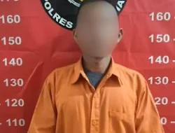 Bacok Tetangga HS diamankan Satreskrim Polres Humbahas 