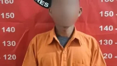 Bacok Tetangga HS diamankan Satreskrim Polres Humbahas 