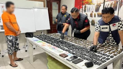 Kejar-kejaran 5 Km Berakhir di Jalan Setia Budi, Kurir 450 Pod Getar Ditangkap