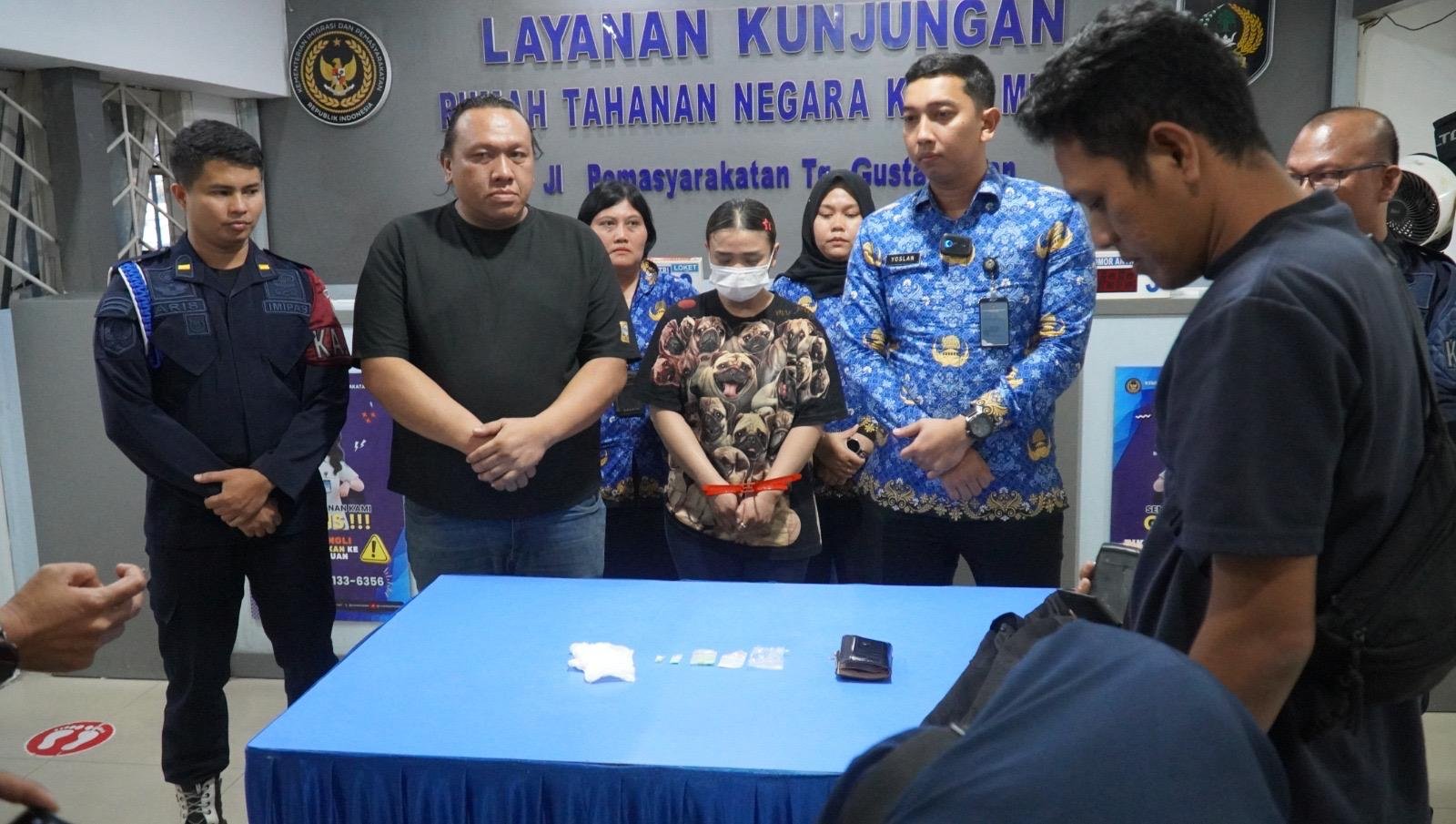 Mau Temui Suami di Balik Jeruji, Pengunjung Rutan Medan Kedapatan Bawa Barang Narkoba
