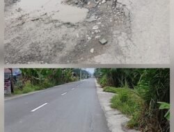 TRUK MUATAN BERAT DISOROT, JALAN KUALUH LEIDONG RETAK DAN BERLUBANG! DISHUB LABURA DITANTANG TURUN KE LAPANGAN