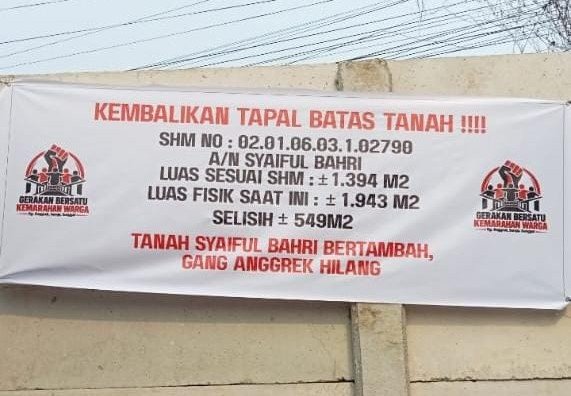 Sengketa Gang Anggrek Medan Memanas, Kuasa Hukum Desak ATR/BPN Buka Data Tanah