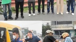 Peduli Karhutla, M. Arif Tanjung Bagikan 1.000 Masker Kepada Warga