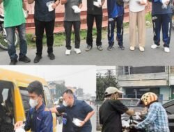 Peduli Karhutla, M. Arif Tanjung Bagikan 1.000 Masker Kepada Warga