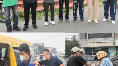 Peduli Karhutla, M. Arif Tanjung Bagikan 1.000 Masker Kepada Warga