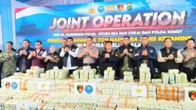 Terkuak! 1,16 Ton Ketamine dalam 58 Karung Hijau di Kapal MT Global 168, Kapolri Tetapkan WN Taiwan Tersangka