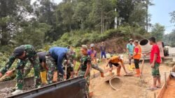Kejar Target Penyelesaian, Satgas TMMD Pacu Pembangunan Jalan, Sumur di Citorek Barat