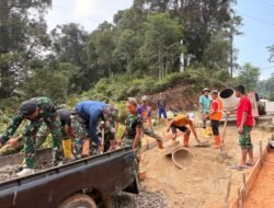Kejar Target Penyelesaian, Satgas TMMD Pacu Pembangunan Jalan, Sumur di Citorek Barat
