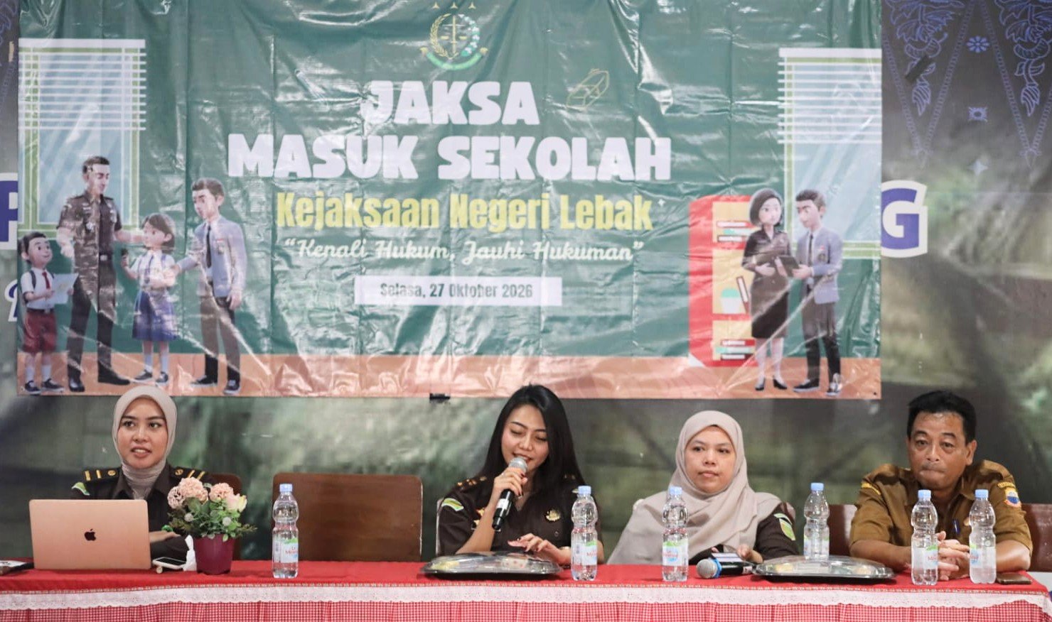 Tanam Kesadaran Hukum Sejak Dini, Kejari Lebak Sasar Siswa SMP Negeri 1 Rangkasbitung